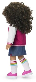 Muñeca American Girl Truly Me 132 JFB45 18 pulgadas ojos color avellana cabello rizado castaño oscuro piel bronceada