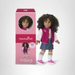Muñeca American Girl Truly Me 132 JFB45 18 pulgadas ojos color avellana cabello rizado castaño oscuro piel bronceada