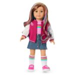 American Girl Muñeca Truly Me JFG98 18 pulgadas ojos grises cabello caramelo ondulado