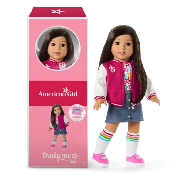 Muñeca American Girl Truly Me JFH12 18 Pulgadas Ojos Marrones Cabello Negro Castaño