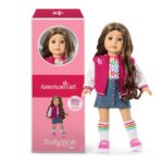 Muñeca American Girl Truly Me JFH13 18 Pulgadas Ojos Azul Oscuro Pelo Castaño Largo Ondulado