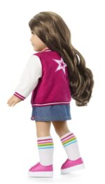 Muñeca American Girl Truly Me JFH13 18 Pulgadas Ojos Azul Oscuro Pelo Castaño Largo Ondulado