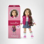 Muñeca American Girl Truly Me JFH13 18 Pulgadas Ojos Azul Oscuro Pelo Castaño Largo Ondulado