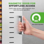 NutriChef - Máquina deshidratadora de alimentos comercial de 20 capas - Incluye 20 bandejas de acero inoxidable, tempori