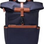 Mochila Cole Haan Judson Sarga Cepillada F12589 Luna de Medianoche Nuevo Bronceado Británico Mediana para Laptop 16 Pulg