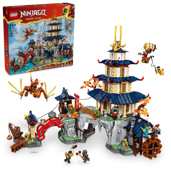 LEGO NINJAGO Templo del Torneo de la Ciudad 71814 Set de Construcción 3489 Piezas