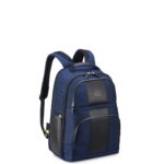 Mochila DELSEY PARIS Wagram para Laptop 15.6 Pulgadas Azul Marino Nailon Balístico con Bloqueo RFID