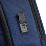 Mochila DELSEY PARIS Wagram para Laptop 15.6 Pulgadas Azul Marino Nailon Balístico con Bloqueo RFID