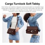 Bolso Coach Cargo Soft Tabby CU124 LHMPL Cuero Color Arce Silueta Sillín