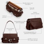 Bolso Coach Cargo Soft Tabby CU124 LHMPL Cuero Color Arce Silueta Sillín