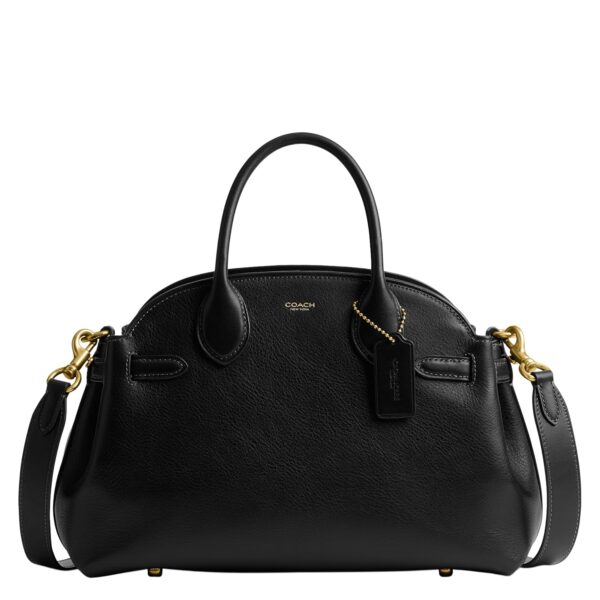 Bolso Coach Soft Empire Carryall 28 CAM05 Cuero de Grano Natural Negro