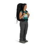 Mochila de Senderismo Osprey Tempest 44L para Mujer Pampas Rojas Gris Carbón Talla Medium Large
