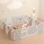 LulliSpace Corralito para Bebés, para Niños y Niños Pequeños, Centro de Actividades para Niños, Patio de Juegos de Segur