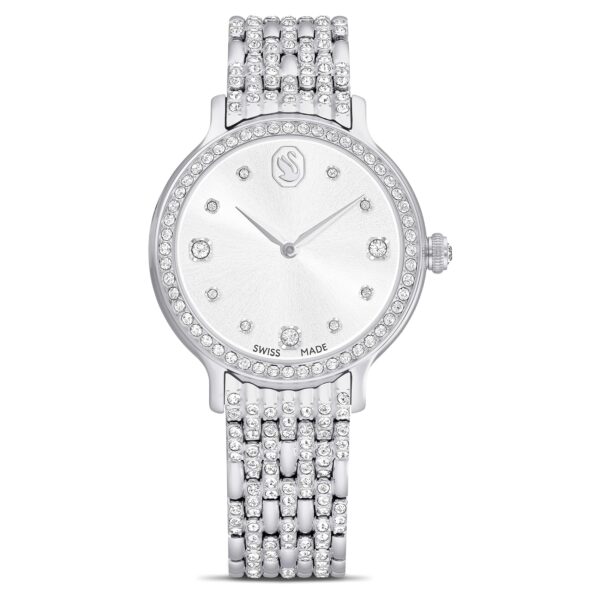 Reloj Swarovski Imber 5693634 Pulsera de Acero Inoxidable Tono Plateado 232 Cristales