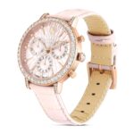 Reloj Swarovski Matrix Chrono 5698300 Correa de Cuero Cristales Transparentes Acabado Oro Rosa