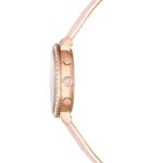 Reloj Swarovski Matrix Chrono 5698300 Correa de Cuero Cristales Transparentes Acabado Oro Rosa