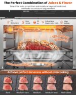 Nuwave Horno de vapor combinado, multicocción de acero inoxidable no tóxico con freidora de aire, vapor, cocción al vací