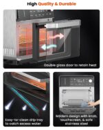 Nuwave Horno de vapor combinado, multicocción de acero inoxidable no tóxico con freidora de aire, vapor, cocción al vací