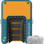 Rampa Inflable de Agua para Perros Retrospec Siesta 6307 Plataforma Flotante Portátil Antideslizante Azul Atlántico Capa