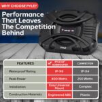 Subwoofer Pyle PSSUB101 10 Pulgadas 400 Vatios Pasivo Impermeable Negro