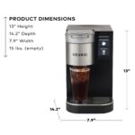 Keurig K-2550 - Cafetera de una sola porción para empresas medianas, plomada, plata/negro