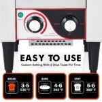 Tostadora con transportador comercial, 450 rebanadas/hora, horno eléctrico de acero inoxidable resistente de 1700 W con