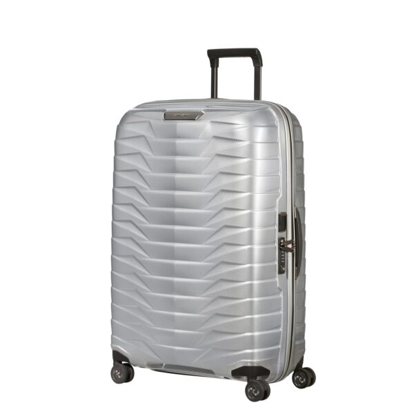 Maleta Samsonite Proxis Hardside 141847-1776 Plateado Large Spinner Expandible con Ruedas Giratorias