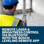 BOSCH GLL330-42CGL 12V Max 360⁰ Kit láser de tres planos con conexión Bluetooth de haz verde - Incluye batería de 12 V,
