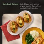 Panasonic HomeChef Combo de Microondas y Freidora de Aire de Mostrador 4 en 1, 20 Preajustes que Ahorran Tiempo + Receta