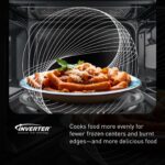 Panasonic HomeChef Combo de Microondas y Freidora de Aire de Mostrador 4 en 1, 20 Preajustes que Ahorran Tiempo + Receta