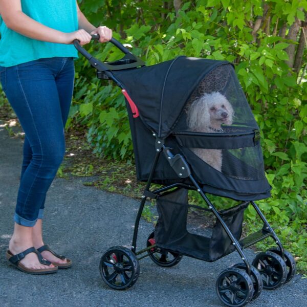Cochecito para Mascotas Pet Gear No Zip Happy Trails Lite 8030NZCH Color Guepardo Entrada sin Cremallera Material 600 De