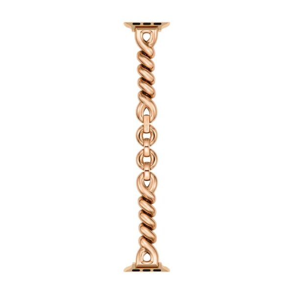 Correa Kate Spade New York KSS0200E Acero Inoxidable Eslabones Giratorios Oro Rosa para Apple Watch 38 40 41 mm