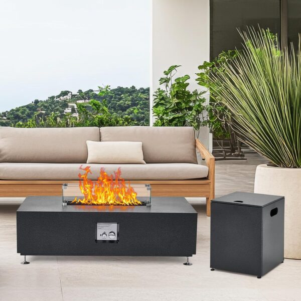 Mesa de Fuego para Exteriores Hipicute Dazk7_MCWG-xqIObn2QUKQ9p Rectangular 50000 BTU Cubierta de Tanque de 16 pulgadas