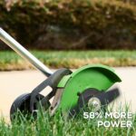 Bordeadora Inalámbrica Greenworks 82ES15-4DP 82 V 8 Pulgadas Batería 4.0 Ah Cargador Doble Puerto