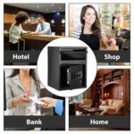 Caja fuerte resistente de 1.9 pies cúbicos para negocios con teclado digital, caja fuerte de depósito para dinero con ra