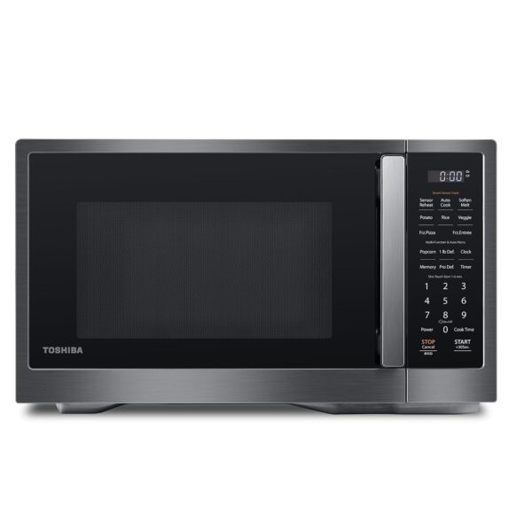 TOSHIBA ML4-EM12PA(BS) - Horno de microondas de sobremesa con diseño elegante como elementos esenciales de cocina, senso