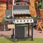 Parrilla de Gas Propano Royal Gourmet GA5406TS 5 Quemadores Quemador Lateral y Quemador de Sellado 64000 BTU Rejillas de