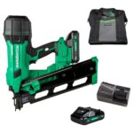 Metabo HPT Kit de clavadora inalámbrica de 18V MultiVolt con ángulo de 21°, clavadora inalámbrica de marco de tira de pl