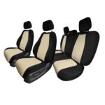 Fundas de Asiento FH Group CM5014-BEIGE-FULL-AVC para Honda CR-V LX EX EX-L 2017-2022 Neopreno Ultraflex Resistente al A
