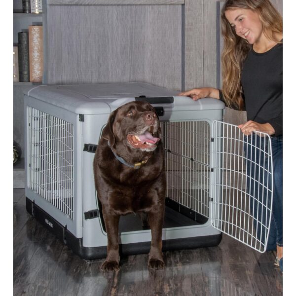 Jaula para Perros y Gatos Pet Gear The Other Door 5942TFO 42 Pulgadas Niebla 4 Puertas Acero