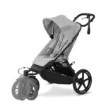 Cochecito de jogging Avi Spin - Gris niebla