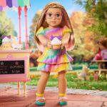 Muñeca American Girl Summer McKinny Girl of the Year 2025 18 pulgadas cabello rubio fresa ojos azules con diario