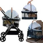 Sistema de Viaje 3 en 1 para Mascotas Pet Gear View 360 Modelo 8140NZCG Transportador Asiento Elevador y Cochecito Color