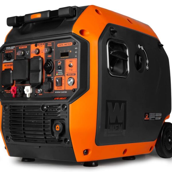 Generador Inversor WEN DF680iX Combustible Dual 6800 Vatios Arranque Eléctrico 240V Listo para RV