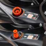 Cortadora de Césped Autopropulsada YARDMAX YG4761 24 Pulgadas 201cc Arranque Eléctrico CVT 6 Velocidades 3 en 1 a Gasoli