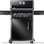 Parrilla de Gas Propano Napoleon Rogue 425 R425SBPK-2-FB Negro 3 Quemadores Principales Acero Inoxidable Quemador Latera