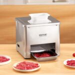 VEVOR Máquina cortadora de carne, cortador de carne de 550 W, máquina de corte de carne comercial de 350 lb/h, acero ino