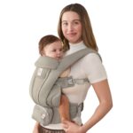 Portabebés Ergobaby Omni Deluxe Malla Suave Oliva 7 a 45 Libras 4 Posiciones