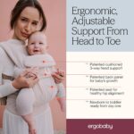 Portabebés Ergobaby Omni Deluxe Malla Suave Oliva 7 a 45 Libras 4 Posiciones
