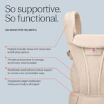 Portabebés Ergobaby Omni Deluxe Malla Suave Oliva 7 a 45 Libras 4 Posiciones